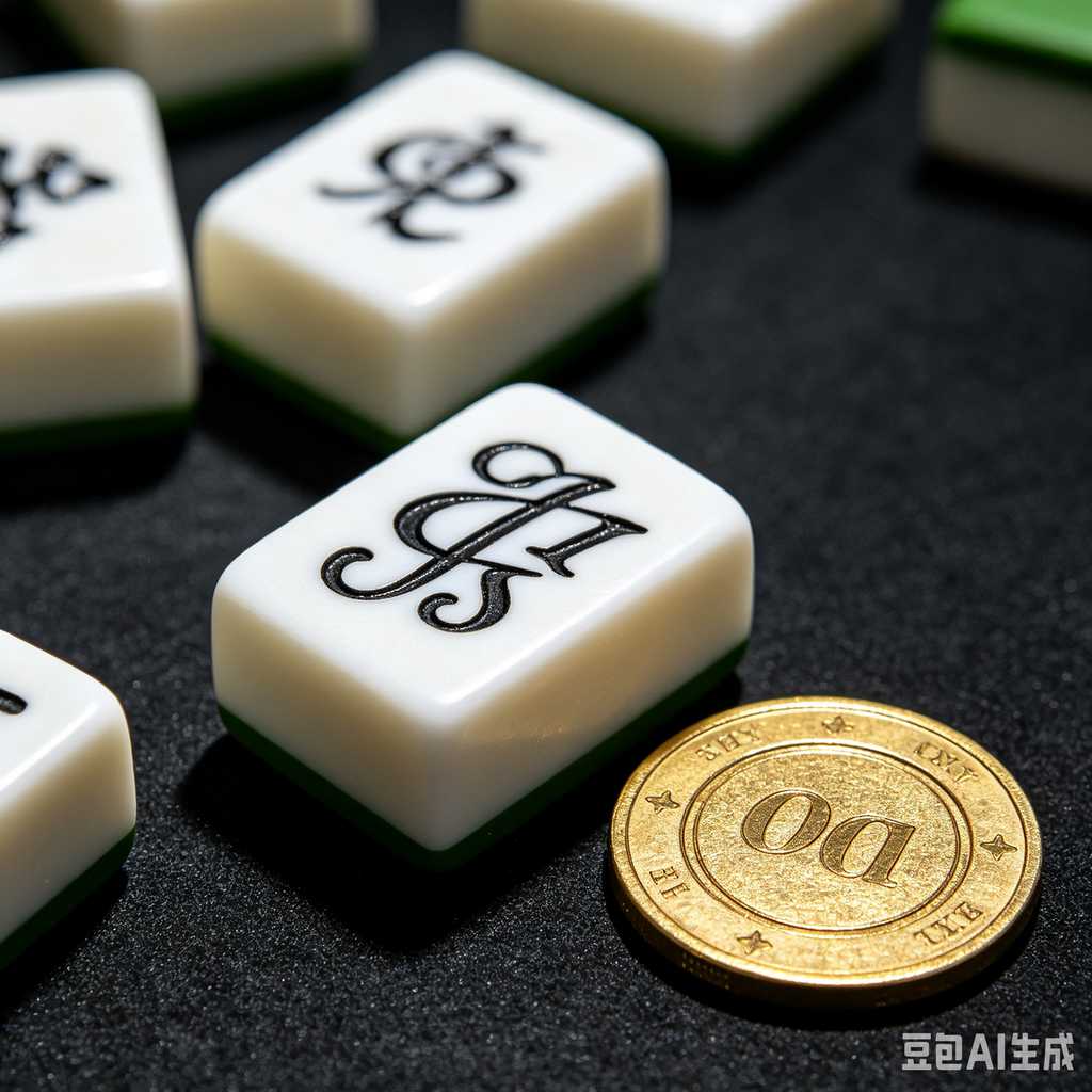 printed logo mahjong set